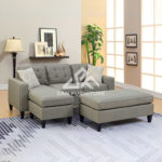 Wide Sectional with Ottoman