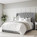 Safina Grey Ottoman Bed