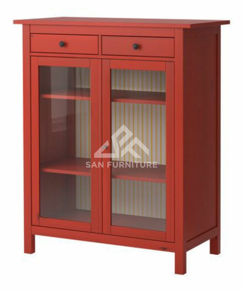 2 Drawers Mirrored Bathroom Cabinet