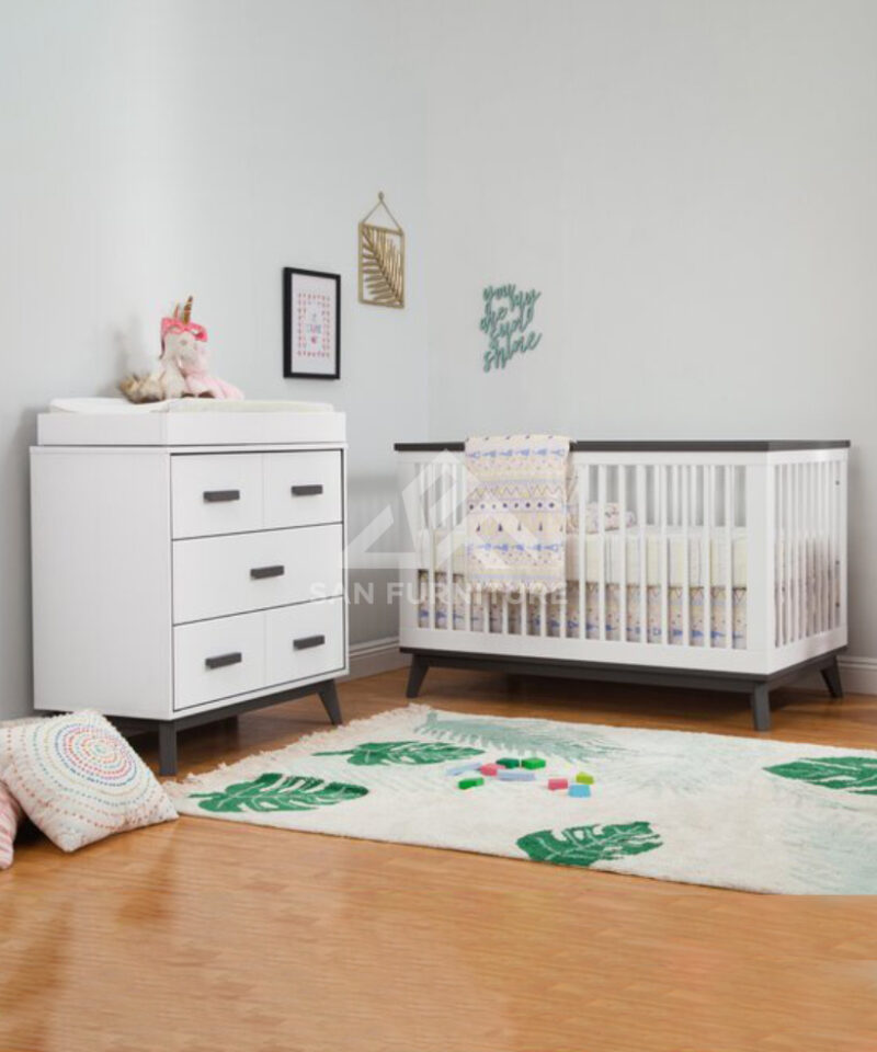 SAN Convertible Standard 2-Piece Nursery Crib