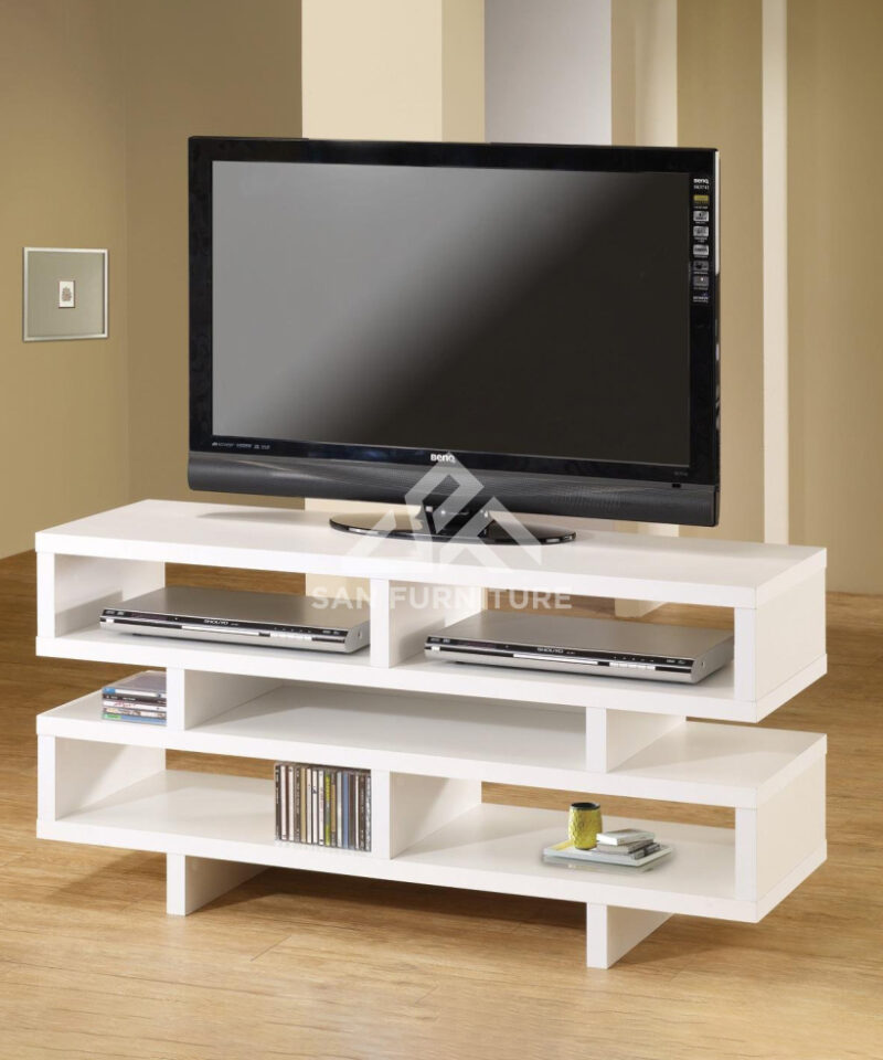 Modern TV Stand in white
