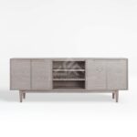 Silver Media Console