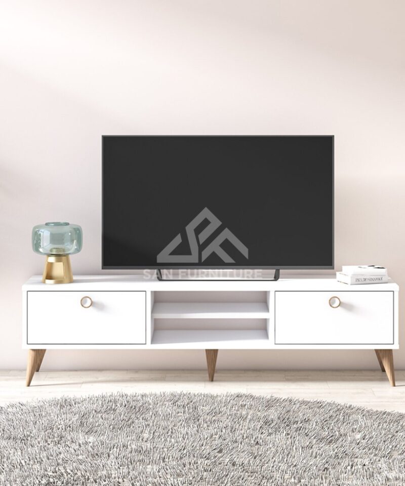 Contemporary tv unit with drawers