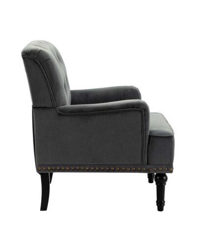 Button-Tufted Upholstery Club Chair