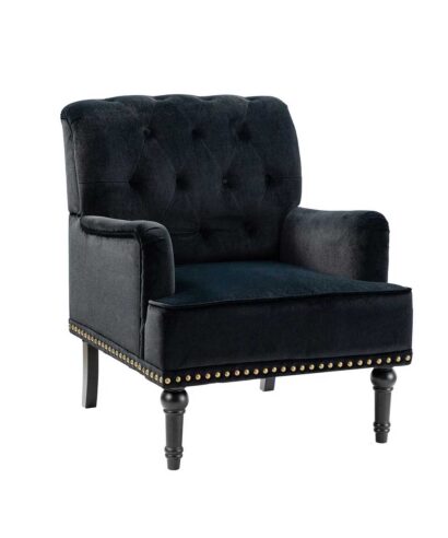 Button-Tufted Upholstery Club Chair