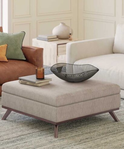Contemporary Owen Upholstered Storage Ottoman