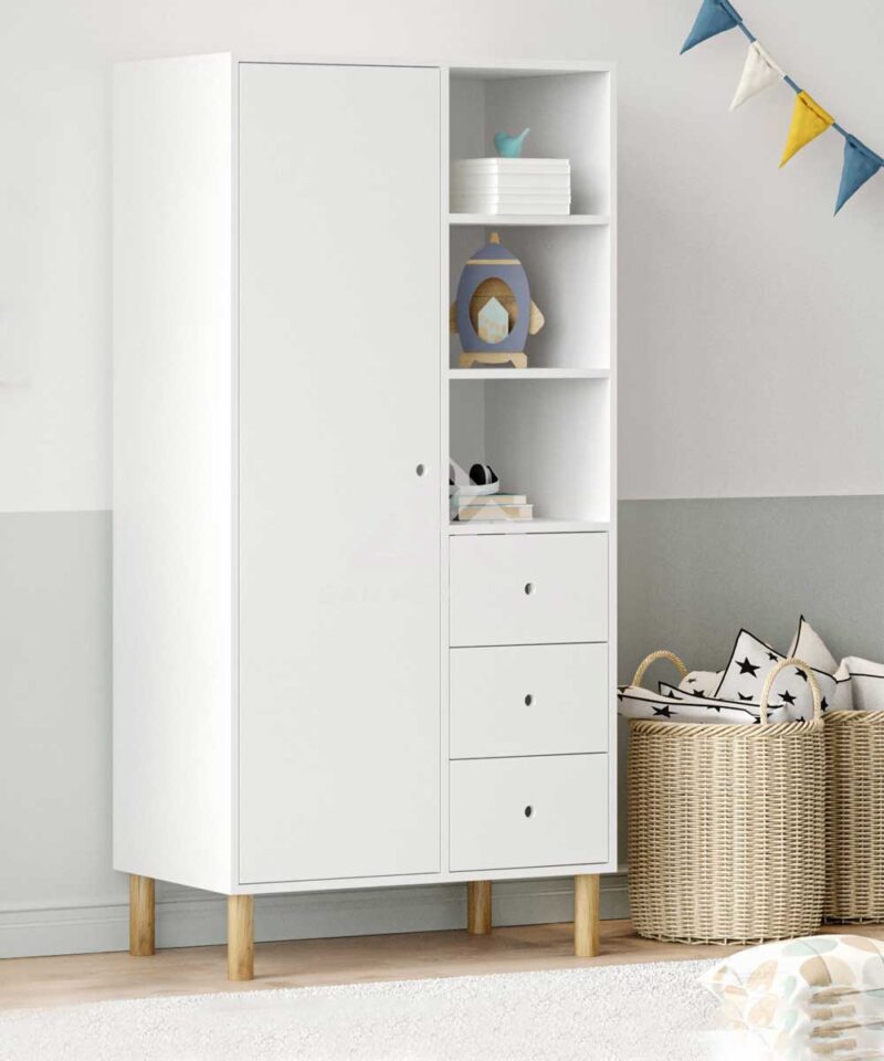 Contemporary White Scandi Wardrobe