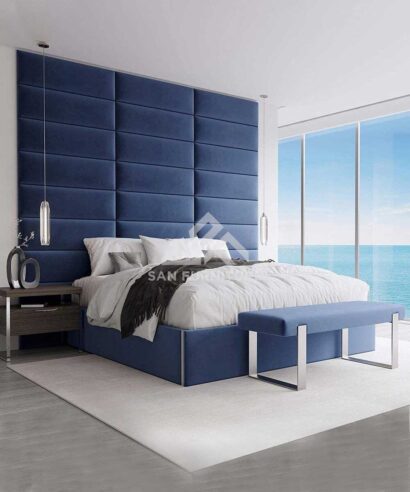 Accent Wall Panels Headboard Bed