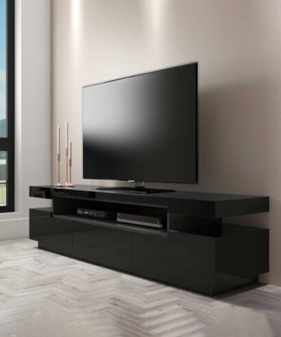 Black Gloss TV Unit