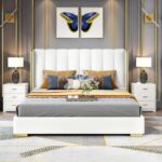 Luxury Design Leather Upholstered Bed