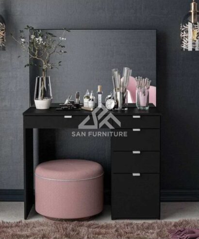 SAN 5 Drawer Dressing Table with Mirror