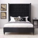 Fabric Upholstered Sleigh Bed