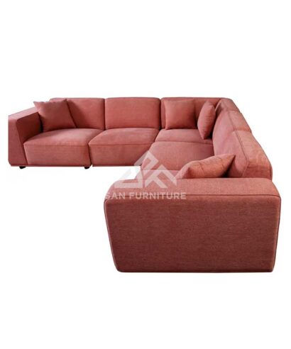 Fabric L Shape Sectional Sofa