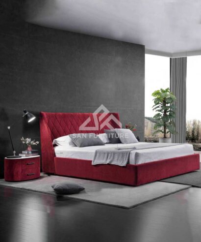 Velvet Material Luxury Bed
