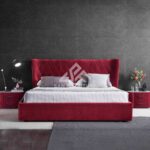 New Design Velvet Material Luxury Bed