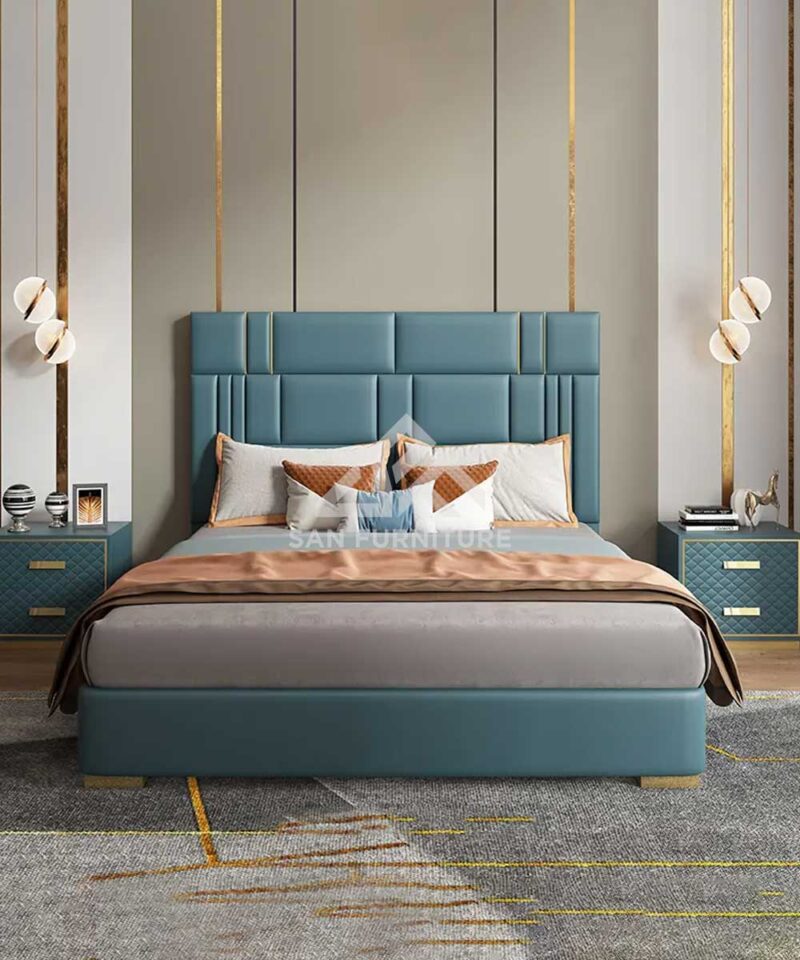 Leather Upholstered Bed