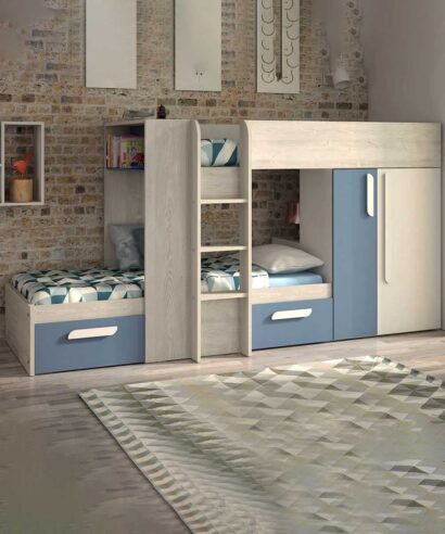 Bunk Bed with Wardrobe