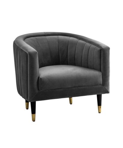 Grey Velvet Armchair