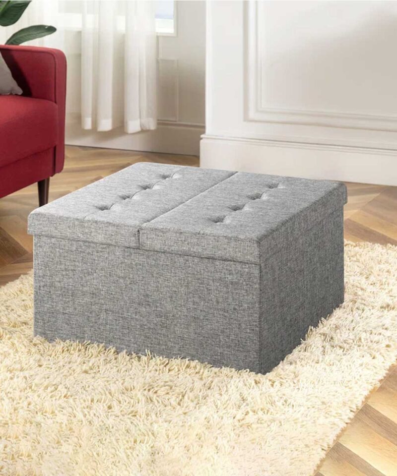 SAN Furniture Upholstered Storage Bench