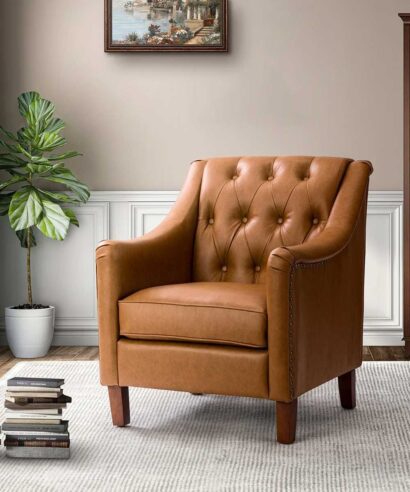 Arm Chair with Nailhead