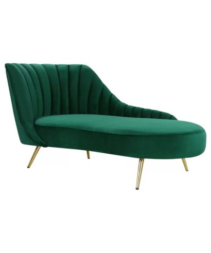 Velvet Upholstered Chaise Lounge