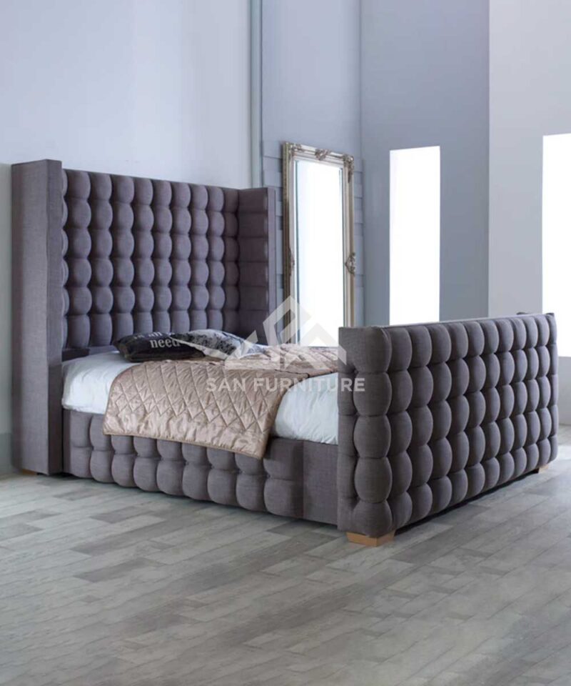 Wingback Bespoke Sleigh Bed