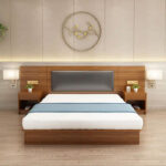 Hotel Furniture Cushion Headboard Bedroom Bed