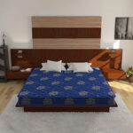 Modern Wooden Headboard Bed