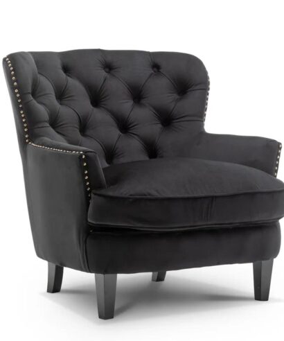 Decorative Button Tufted Back Armchair