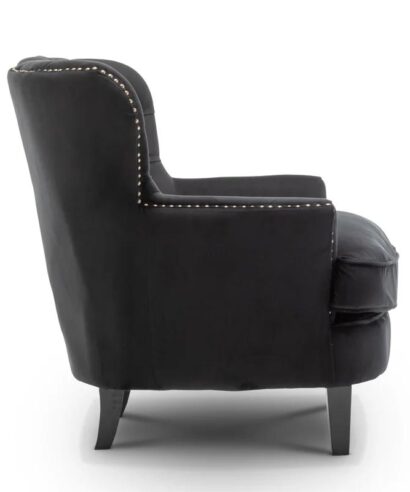 Decorative Button Tufted Back Armchair