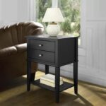 Mid-Century Side Table with Storage