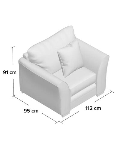 Modern Cushion Back Armchair