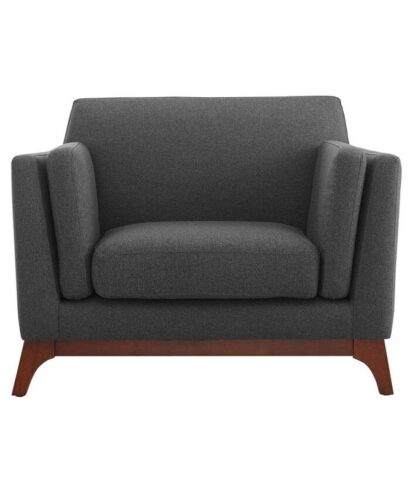 SAN Rustic Armchair Linen Upholstery
