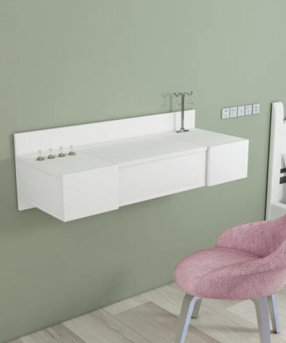 Wall Mount Dressing Table with Mirror